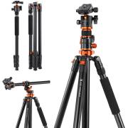 K&F Concept KF4248 - statyw fotograficzny T254A7 + głowica kulowa BH-28L